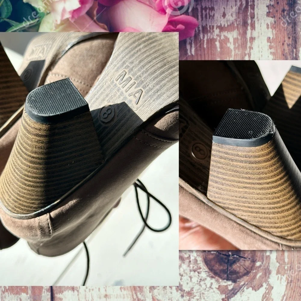 MIA SHAWNA BEIGE / TAUPE BOOTIES 8